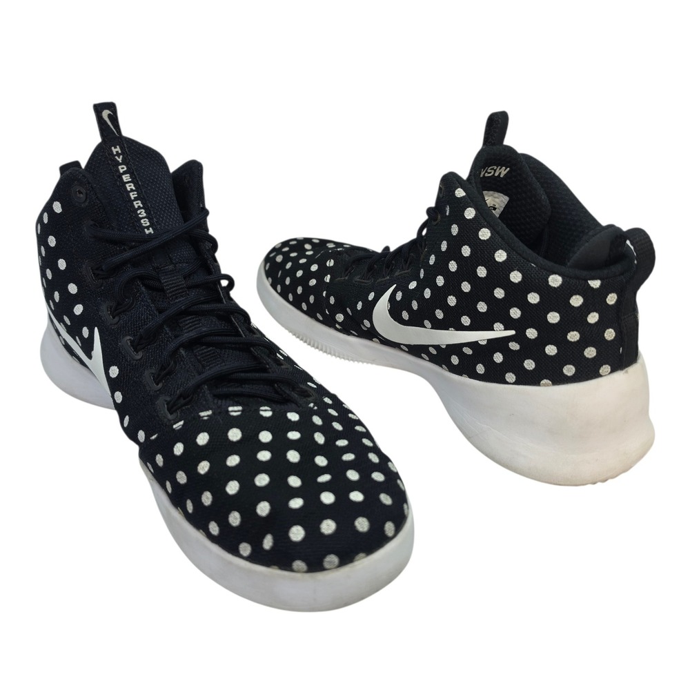 Nike Hyperfr3sh Mid Black White Polka Dot Mens Sneakers 805898-002